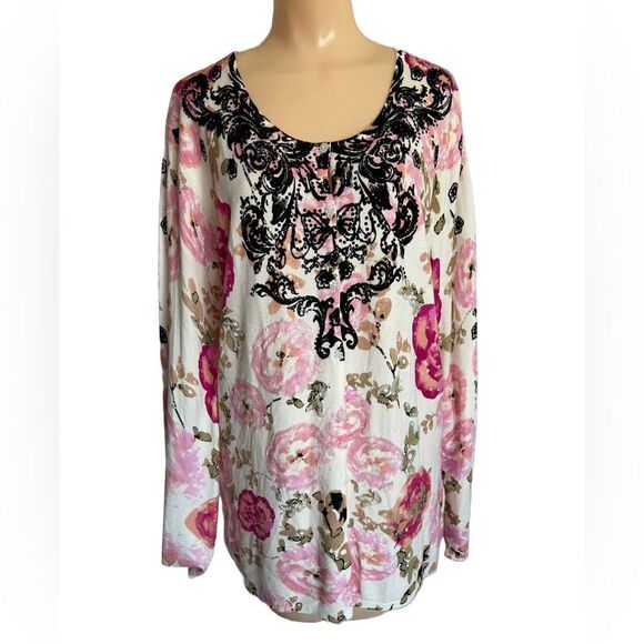 Lightweight Leo Guy Beaded and Sequin Cardigan Size M/L (French 6) - Picture 2 of 12